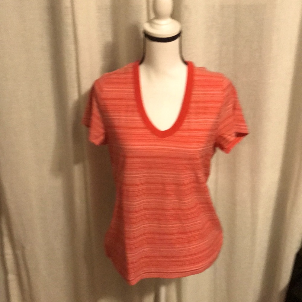 Red striped tee